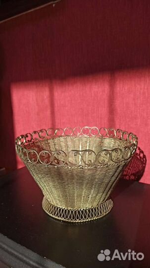 Конфетница филигрань-скань СССР