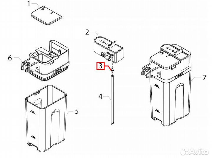 Соединитель трубки капучинатора кофемашин Saeco