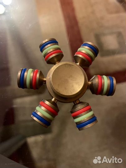 Спиннер металлический 6 граней штурвал