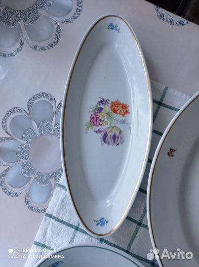 Блюда и селедочница, Дулево