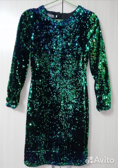 Платье с пайетками