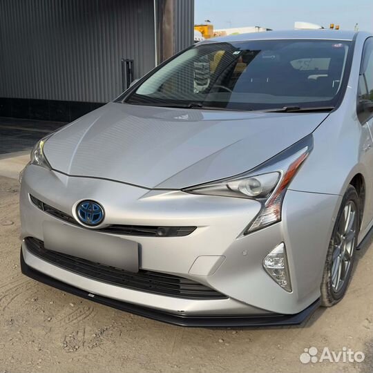 Передний сплиттер, губа Toyota Prius ZVW50 15-18