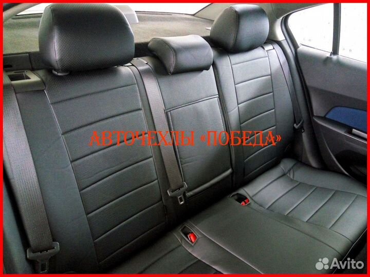 Чехлы Chevrolet Cruze из экокожи чёрные Классика