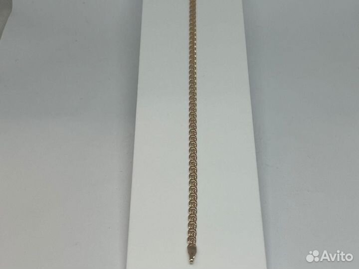 Золотой браслет полновесный Лав 585 (схи)