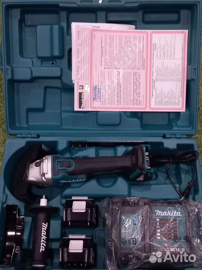 Аккумуляторная болгарка makita DGA504