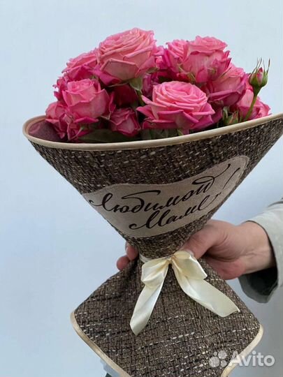 Цветы розы букет