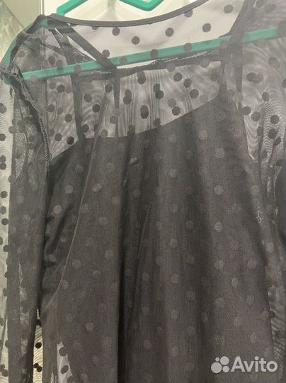 Платье в горошек женское