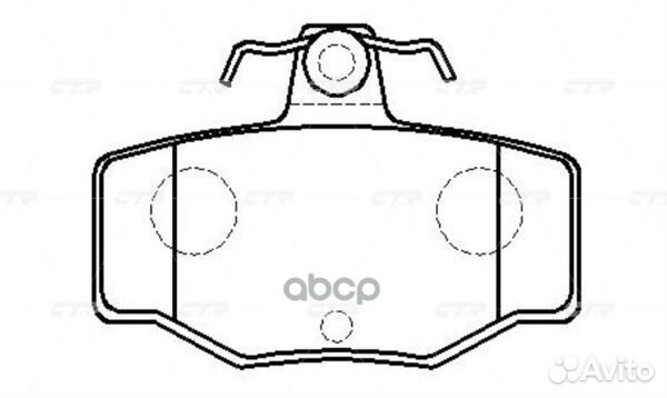 CKN-137 Колодки тормозные дисковые зад GK