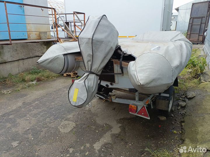 Лодка пвх риб + мотор + прицеп комплект