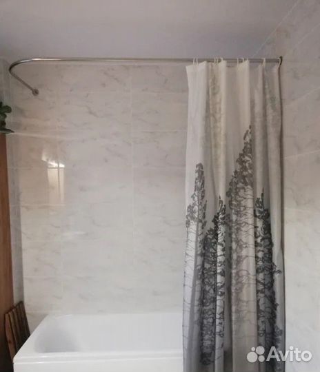 Карниз для ванной Угловой Г образный