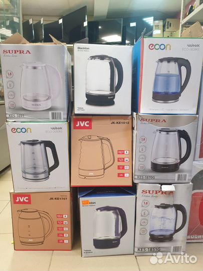 Чайник Supra Металл, Стекло