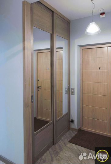 Шкаф-купе на заказ из ясeня