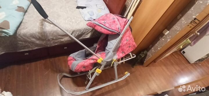 Детские санки коляска