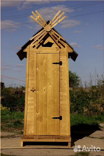 Уличный туалет деревянный JKT230
