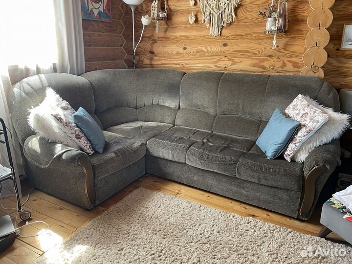 Большой угловой диван раскладной бу