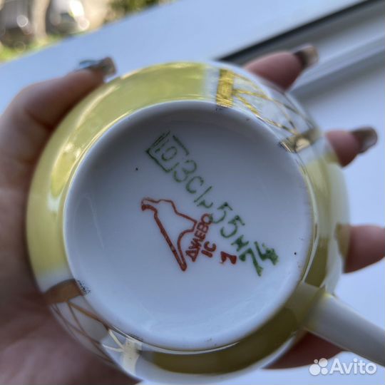 Набор чайные чашки с блюдцем