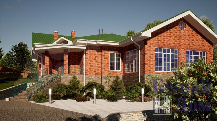 Коттедж 427,8 м² на участке 20 сот.