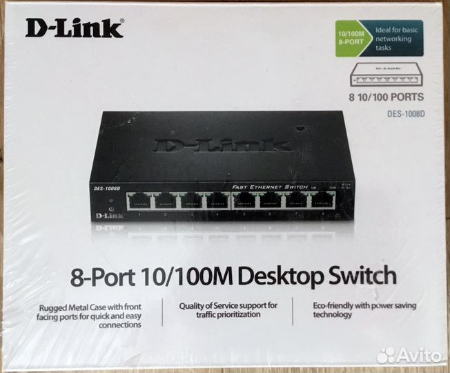 Сетевой коммутатор D-Link DES-1008D