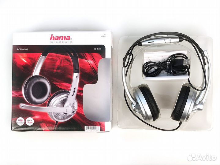 Компьютерная гарнитура Hama HS-440. Разъём - USB