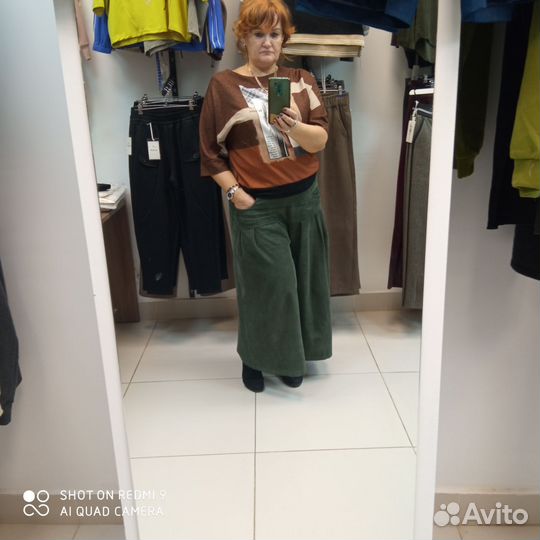 Вельветовые брюки женские 52 54