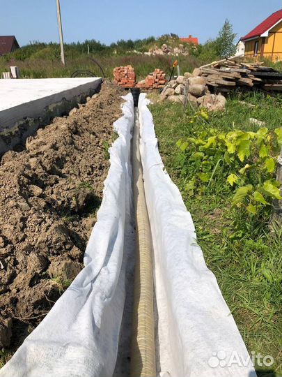 Дренаж участка ливневка водоотведение