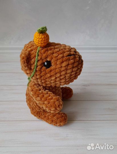 Вязаные игрушки Змея Зайка Капибара Пикачу Жабка