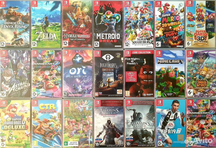 Картриджи(игры) для Nintendo Switch большой выбор