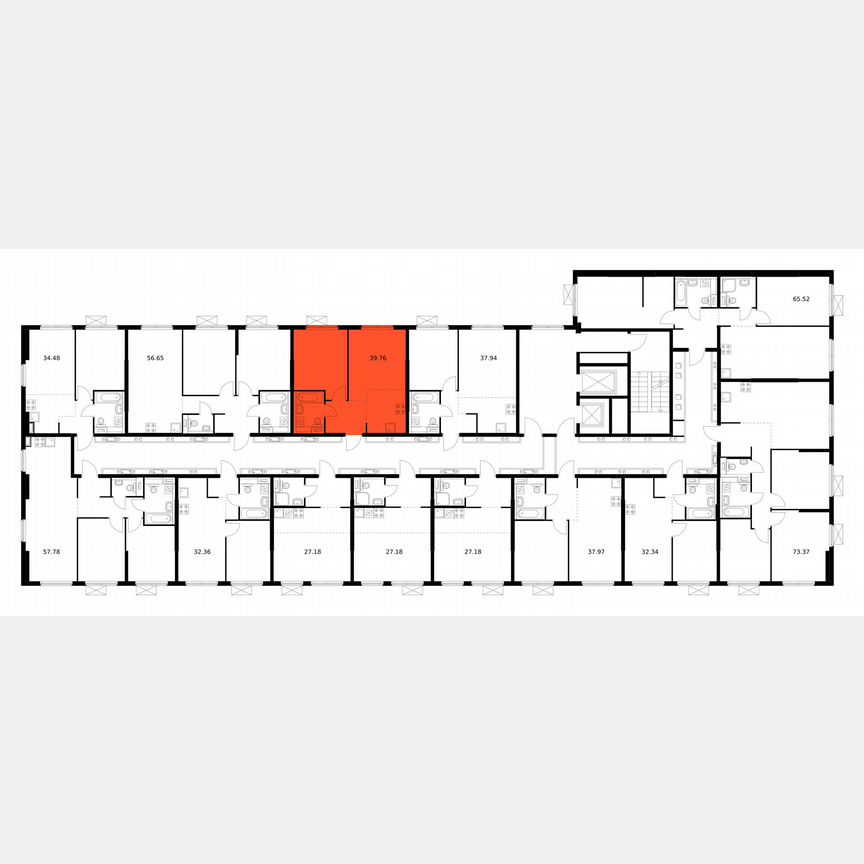 1-к. квартира, 39,8 м², 11/12 эт.