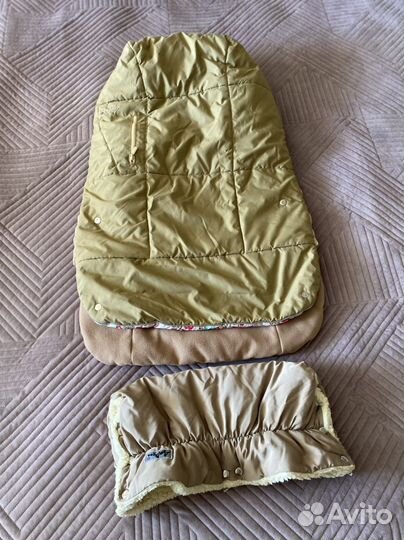 Чехол на ножки в коляску с муфтой для рук