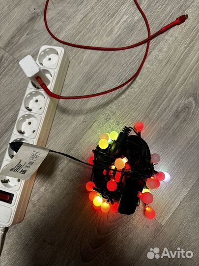 Комплект ель с гирляндами и украшениями