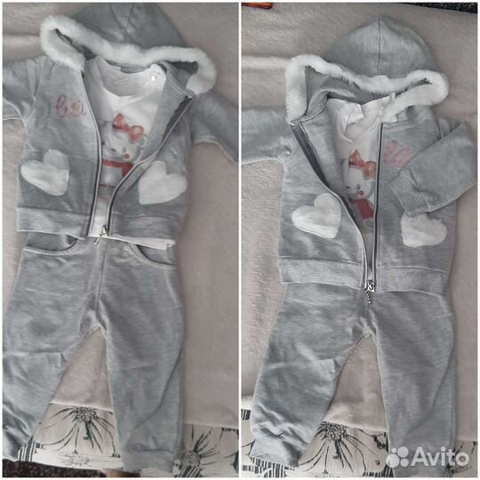 Костюм тройка для девочки 80