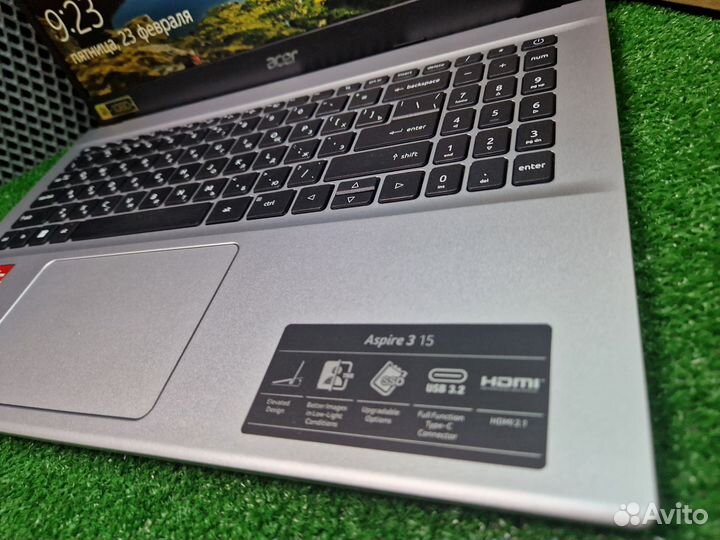 Ноутбук новый Acer Ryzen 7 5700U/8Gb/1Tb SSD