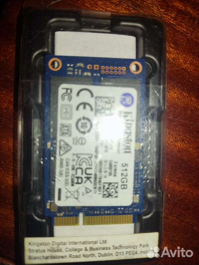 Жесткий диск ssd 512gb Kingston msata