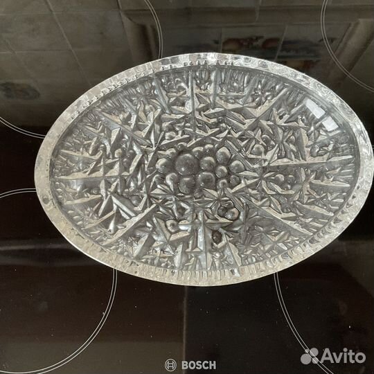 Блюдо хрустальное СССР