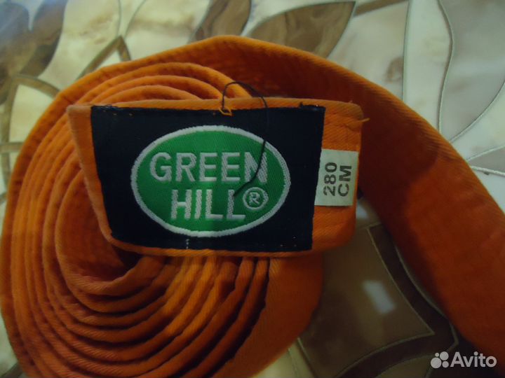 Пояс для кимоно оранжевого цвета