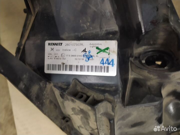 Фара передняя правая renault duster