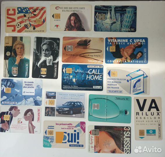 28 Телефонных карт чип Европа Швейц 90-00 гг