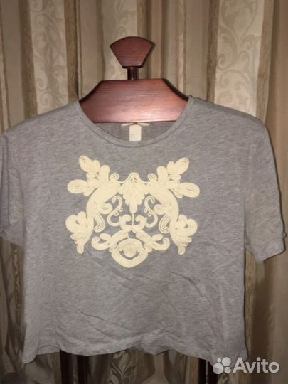 Футболка оверсайз укороченная