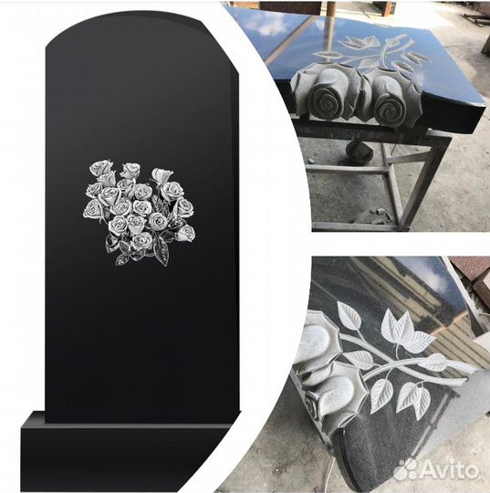 Резка фигур памятников, цветных гранитов и чёрных