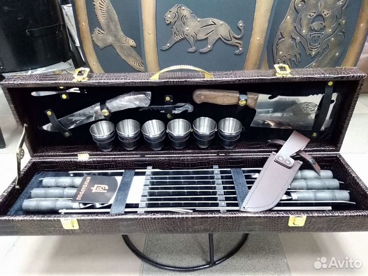 Набор шампуров подарочный