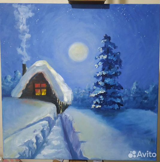 Картина маслом на холсте пейзаж