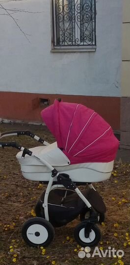 Коляска 2 в 1 indigo эко кожа