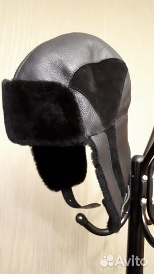 Шапка-ушанка на мальчика зимняя овчина 100