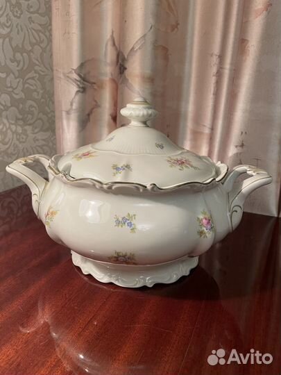 Фарфоровая супница Reichenbach VEB R Germany