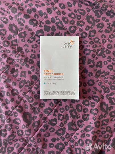 Эргорюкзак love carry one+