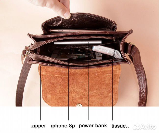Сумка кожаная