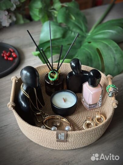 Корзина джут хлебница косметичка контейнер