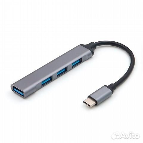USB type-c хаб на 4 порта минимализм