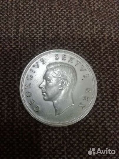 Серебряная монета 5 шилингов, Британская Южная Афр