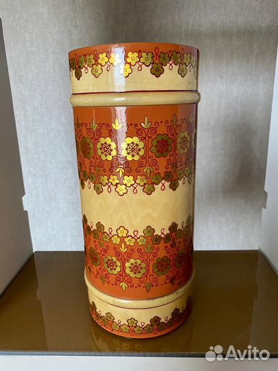 Ваза для цветов хохлома